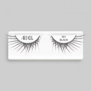 Ресницы подиумные "CORSET" с перекрестным плетением ресничек, модель №501, чёрные.