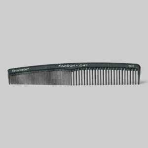 Olivia Garden Carbon+ Ion Comb Sc - 2 - расческа скошенная редкозубая, 20 см.
