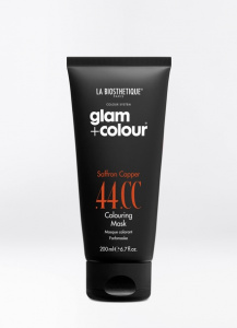 La Biosthetique Glam+Colour Saffron Copper .44 .CC Colouring Mask - оттеночная маска для волос, цвет "Saffron Copper .44 .CC", 200 мл.