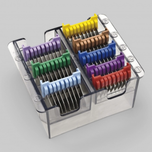 Набор из восьми металлических насадок с органайзером 3мм, 6мм, 10мм, 13мм, 16мм, 19мм, 22мм, 25мм к машинкам "1853", "1400", "1406", "1234", "1233".