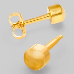 MAXI BALL STUDS рьги для прокола Шарики, MAXI с позолотой