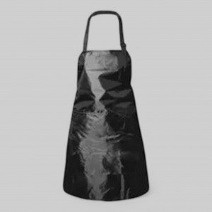 Фартук "La Biosthetique", одноразовый (флизелин), чёрный.