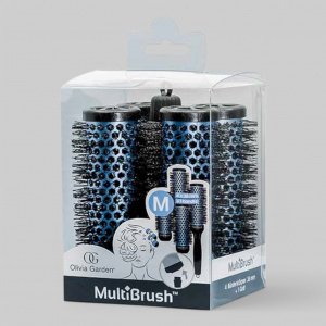 Olivia Garden Multibrush One Size Kit 36 - набор из брашингов синий, 36 мм.