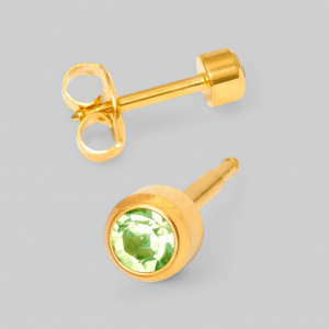 MAXI AUGUST BIRTHSTONE-Камень Хризолит месяц август позолоченный