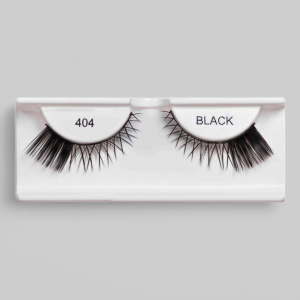 Ресницы подиумные "EDGY", натуральные с акцентом на уголок глаза, модель №404, чёрные.