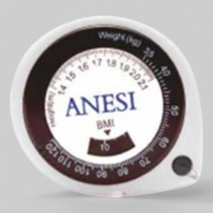 ANESI мерная лента для замеров объемов, с таблицей индекса массы тела.