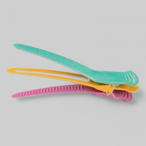 Olivia Garden Double Clip Petite - двойной зажим для волос разноцветный, 4 шт.