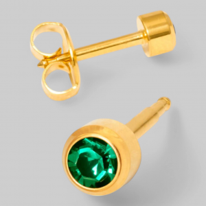 MAXI MAY BIRTHSTONE-Камень Изумруд месяц май позолоченный