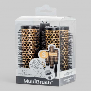 Olivia Garden Multibrush One Size Kit 26 - набор из брашингов золотой, 26 мм.