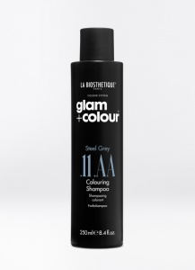 La Biosthetique Glam+Colour Steel Grey .11.AA Colouring Shampoo - шампунь для придания  стального оттенка волосам, 250 мл.