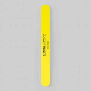 Пилочка для ногтей на мягкой основе, жесткость 320грит, длина 17,5см. (неоново-желтая)