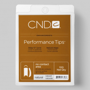 "PERFORMANCE TIPS" - Типсы без контактной зоны, не требующие длительного подпиливания, натурального цвета, ассорти, 100шт.