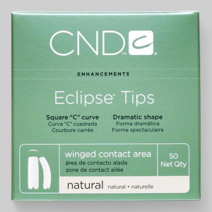 "ECLIPS TIPS №10" - Типсы с выраженной боковой аркой, для ногтей с глубокими боковыми стенками, натурального цвета, №10, 50шт.