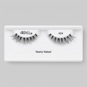 Ресницы подиумные "NAKED LASHES", для придания утонченного объема, модель №424, чёрные.