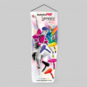 BaBylissPRO Luminoso Play - баннер текстильный, 100Х70 см.