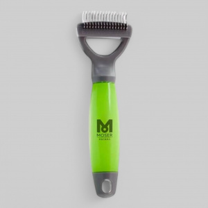 Гребень для вычесывания "3в1", гелевая эргономичная ручка, для длинношерстных пород собак и кошек с подшерстком