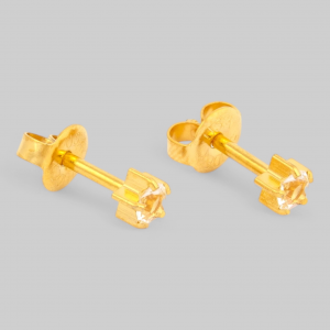 MINY APRIL TIFFANY-Камень Хрусталь месяц апрель позолоченный