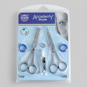 Kiepe Scissors Set 1 Pc 277-55 - 1 Pc 272-55 - набор ножниц "COIFFEUR", прямые и филлировочные с микронасечкой, 5.5.