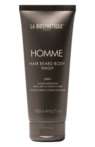 La Biosthetique Homme Hair Beard Body Wash - освежающий гель для тела, волос и бороды, 200 мл.