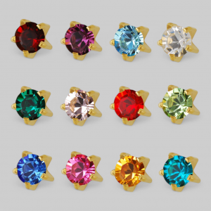 MAXI ASSORTED TIFFANY Серьги для прокола в Крапане, смешанная дюжина