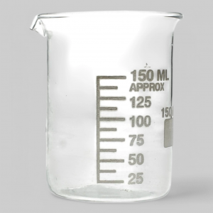 Стаканчик мерный, стеклянный, 150мл.