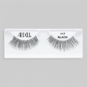 Ресницы подиумные "NATURAL LASHES", модель №117, чёрные.