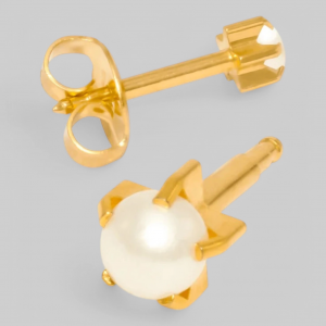 MAXI PEARL TIFFANY Серьги для прокола в Крапане, ЖЕМЧУГ MAXI с позолотой