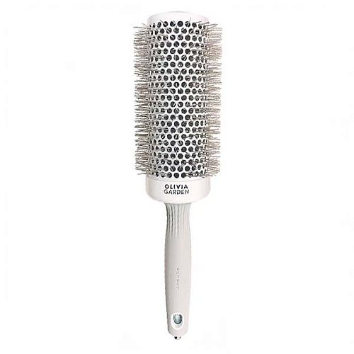 Olivia Garden Expert Blowout Speed Wavy Bristles White & Grey - термобрашинг для волос, 55 мм.