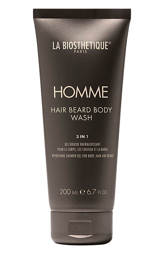 La Biosthetique Homme Hair Beard Body Wash - освежающий гель для тела, волос и бороды, 200 мл.