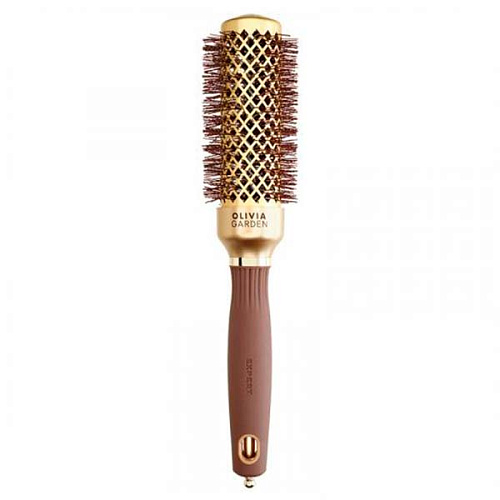 ТЕРМОБРАШИНГ  EXPERT BLOWOUT SHINE WAVY BRISTLES GOLD & BROWN 35