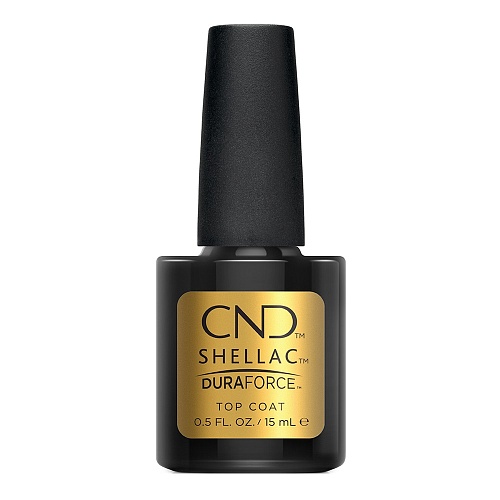 "SHELLAC DURAFORCE TOP COAT" -  закрепитель для гелевых лаков, иделально пододит для слабых и поврежденный ногтей, 7,3мл.