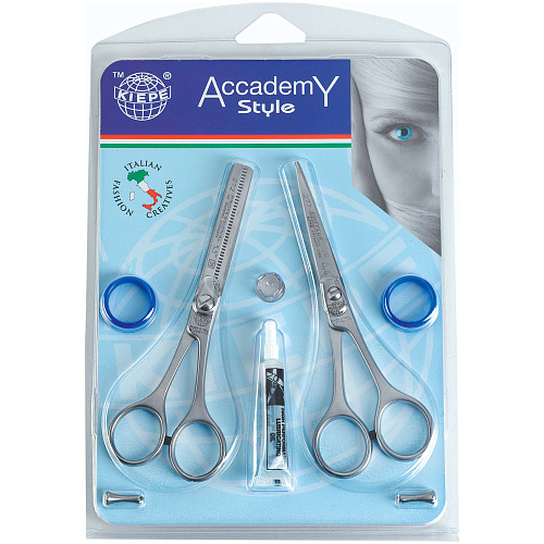 Kiepe Scissors Set 1 Pc 277-55 - 1 Pc 272-55 - набор ножниц "COIFFEUR", прямые и филлировочные с микронасечкой, 5.5.