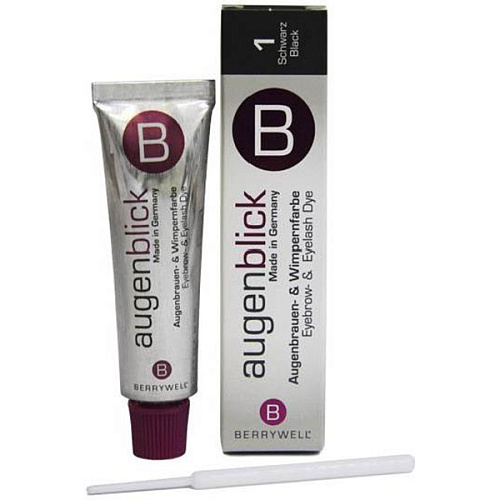 Краска для бровей и ресниц "BERRYWELL BLACK" - "черная", 15мл.