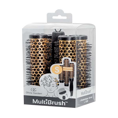 Olivia Garden Multibrush One Size Kit 26 - набор из брашингов золотой, 26 мм.