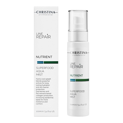 CHRISTINA Line Repair Nutrient Superfood Aqua Mist - суперувлажняющий акваспрей, 100 мл.