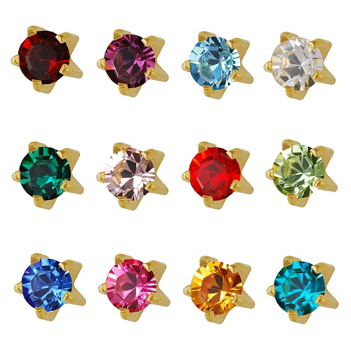 MAXI ASSORTED TIFFANY Серьги для прокола в Крапане, смешанная дюжина