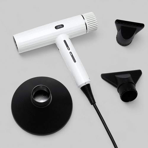 JRL 2020H FORTE PRO HAIR DRYER WHITE (WITH BR1-32 & BR1-53 INCLUDED)-ФЕН ДЛЯ ВОЛОС "JRL 2020H FORTE PRO", ЦВЕТ-БЕЛЫЙ/Фен  1850W, с функцией ионизации, автоматической очистки и моющимся фильтром, LED индикатор, в комплекте диффузор и 2 насадки и 2 бра