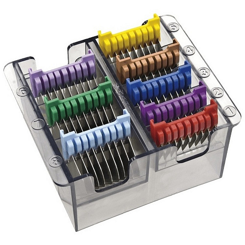 Набор из восьми металлических насадок с органайзером 3мм, 6мм, 10мм, 13мм, 16мм, 19мм, 22мм, 25мм к машинкам "1853", "1400", "1406", "1234", "1233".