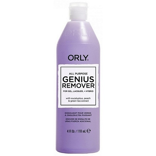 ORLY "Gentle Polish Remover"- жидкость для снятия лака c натуральных и искусственных ногтей, 118мл.