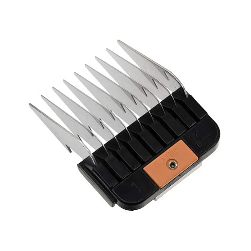 Насадка металлическая "WAHL №4" к машинкам "Moser Max50", "Moser Max45", "KM" и сетевые сетевые машинки "Wahl" -13мм, с цветовым индикатором.