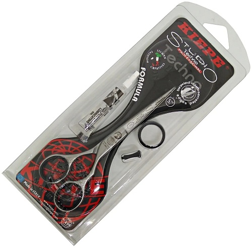Kiepe Scissors Formula Ergo-anatomic - ножницы "STUDIO TECHNO" прямые, одно лезвие с микронасечкой, 5.0.