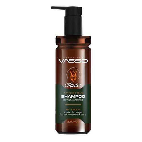 Vasso Beard And Mustache Shampoo - шампунь для бороды и усов, 260 мл.