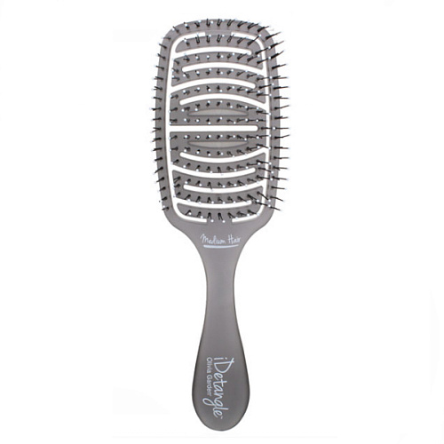 Olivia Garden Essential Care Flex Fine Medium Hair Bristles Ice Grey - массажная щетка серая, 20 см.