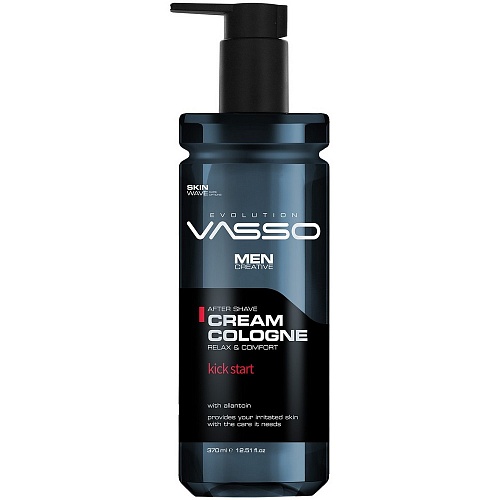 Vasso After Shave Cologne Kick Start - крем - одеколон после бритья, 370 мл.