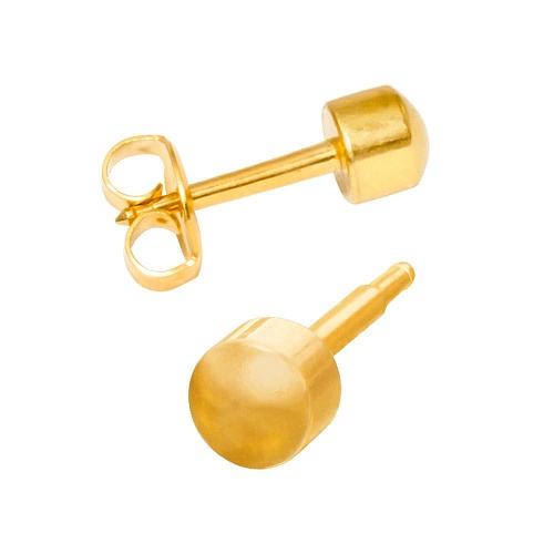 MAXI BALL STUDS рьги для прокола Шарики, MAXI с позолотой