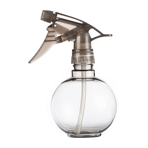 Распылитель круглый, прозрачный с цветной крышкой, 300мл.