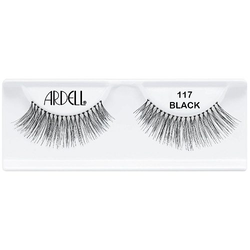 Ресницы подиумные "NATURAL LASHES", модель №117, чёрные.