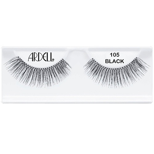 Ресницы подиумные "NATURAL LASHES", модель №105, чёрные.