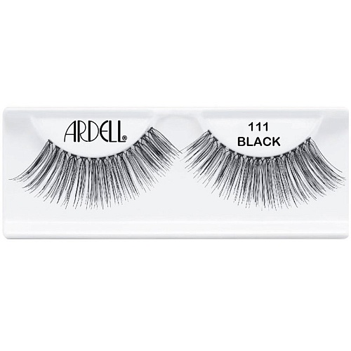 Ресницы подиумные "NATURAL LASHES", модель №111, чёрные.