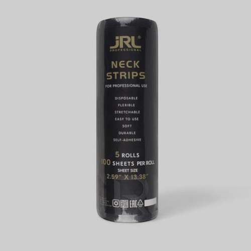 JRL Neck Strips Black – одноразовый защитный воротник для стрижки, чёрный